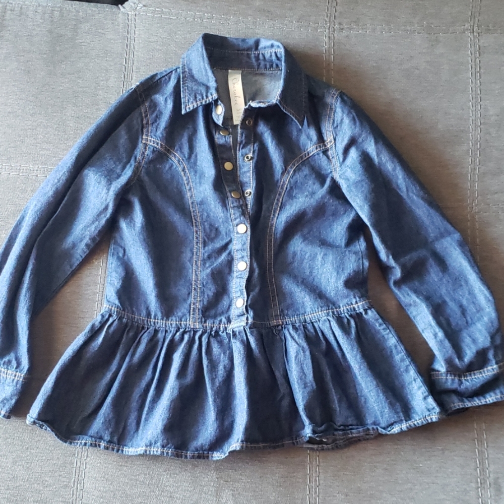 Girl's  Denim Top
